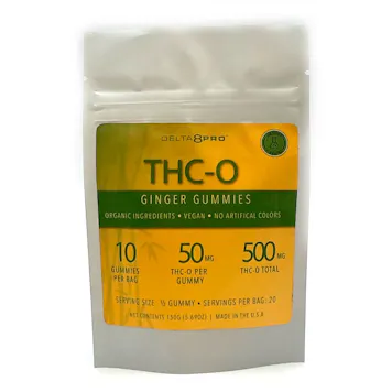 Photo of 50mg Delta 8 THCO Ginger 10 Count
