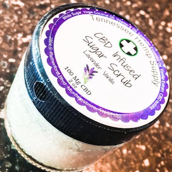 Photo of Sugar Scrub - Lavender Vanilla - 2 oz - 100mg CBD