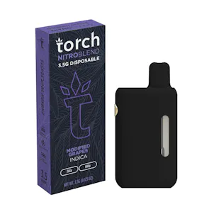 Photo of TORCH NITRO BLEND THC-A BOOSTED DISPOSABLE 3.5G MODIFIED GRAPES – INDICA