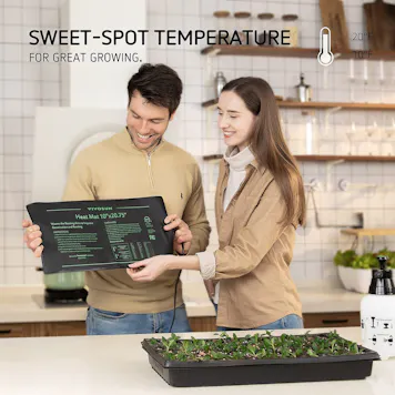 Photo of VIVOSUN 10"x20.75" Seedling Heat Mat and Digital Thermostat Combo Set MET Standard