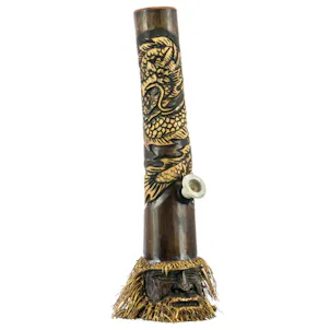 Photo of Primitive Pipes | Hand Carved Indonesian Bamboo Bong