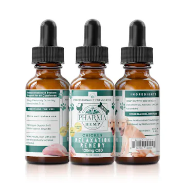 Photo of Chicken Flavor CBD Tincture for Pets 120-1100mgs