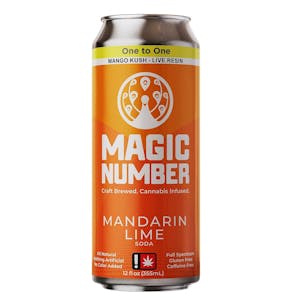 Photo of Mandarin Lime Soda - Live Resin 25mg THC : 25mg CBD