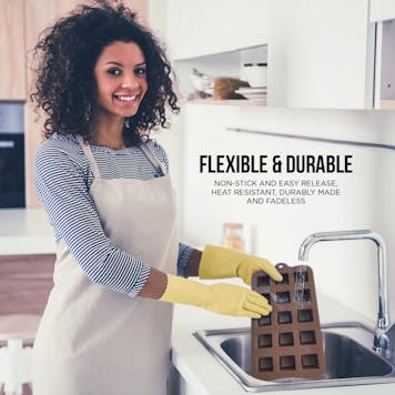 Photo of Brown Silicone Candy and Chocolate Molds: 6 Pack