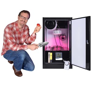 Photo of Small Hydroponic & Dirt LED Light Cabinet Garden™ for Home Cannabis Growing