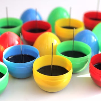 Photo of Poke A Bowl® Egg Ashtray - Clean Your Ash Hole® (Red)