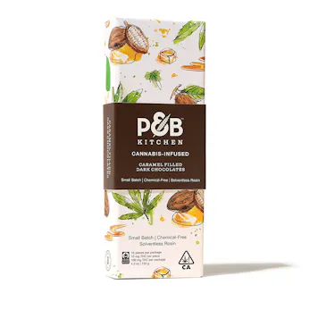 Photo of Caramel Filled Dark Chocolates | Solventless Rosin