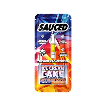 Photo of SAUCED ICE CREAM CAKE Indica . Live Resin Sauce . Full Ceramic Cartridge