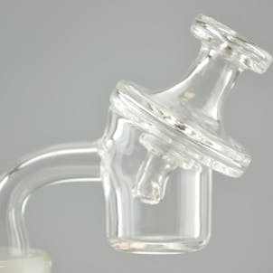 Photo of QUARTZ TECH - Glass Carb Cap with Directional Flow