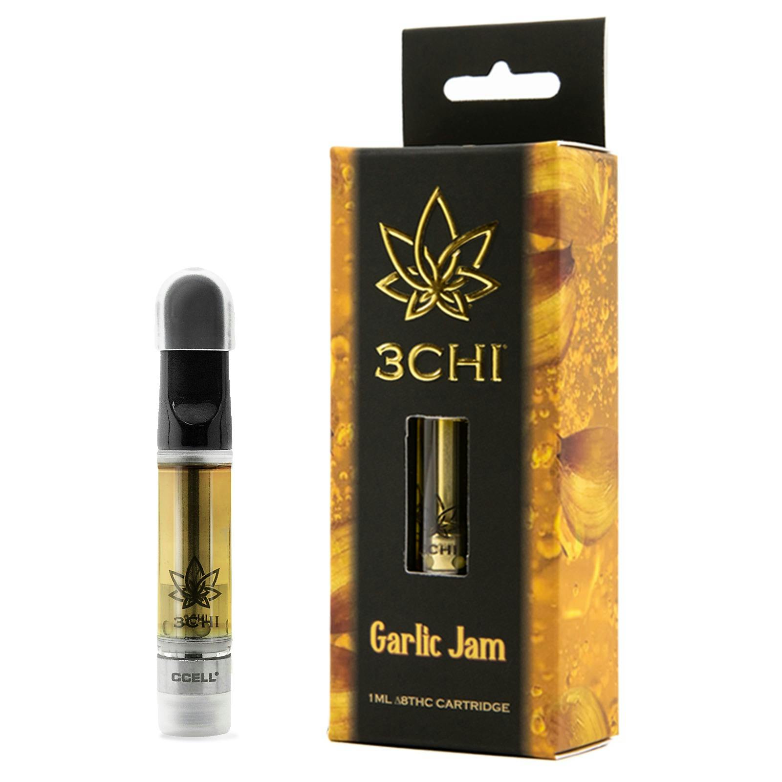 3chi Delta 8 Thc Vape Cartridge Garlic Jam Cdt 1ml Leafly