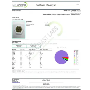 Photo of CBD Hemp Flower - Suver Haze 18.53% Cannabinoids 7g