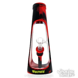 Photo of 8" The Horn Glass & Silicone Water Pipe by Waxmaid