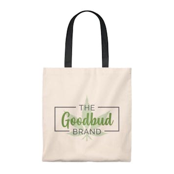 Photo of The Goodbud Brand Leaf Logo Tote Bag