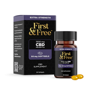 Photo of First & Free: 50mg CBD, 30 Softgels