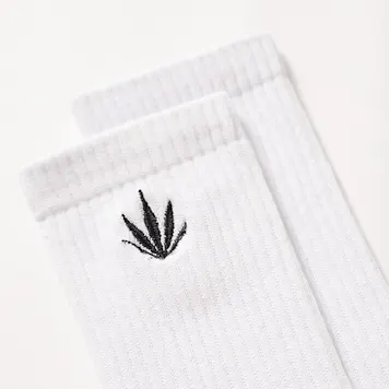 Photo of Afends Unisex Happy Hemp - THC Essentials - Socks One Pack - White