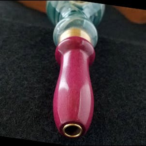 Photo of Hybrid Pipe w/Ceramic and Purpleheart Wood (5 in, 12.5 cm)