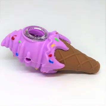Photo of Ice Cream Cone Silicone Hand Pipe