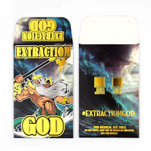 Photo of 25 EXTRACTION GOD Poseidon Series Gold Foil Glossy Extract Coin Shatter Labels Envelopes #108