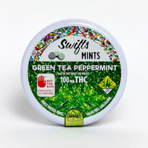Photo of Green Tea Peppermint Mints (Hybrid) 100mg 20-Pack