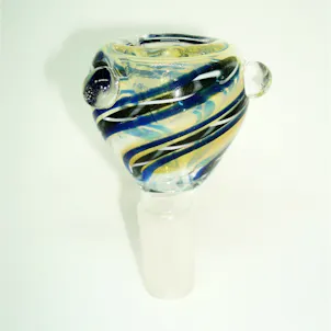 Photo of Blue and White Swirl Glass Bowl Piece