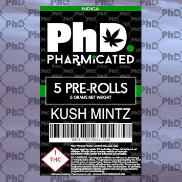 Photo of PhD 5 -1g Pre - Roll - Kush Mintz