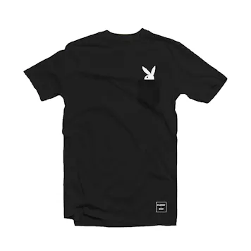 Photo of PLAYBOY by RYOT® BLACK Bunny Head Pocket T-Shirt