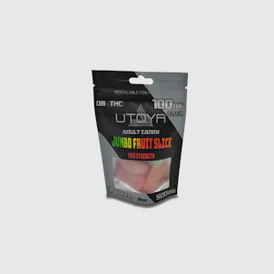Photo of Delta 8 THC – 100 mg – MAX Strength Jumbo Fruit Slice Candy