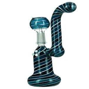 Photo of 6" Striped Mini Dab Rig Bubbler