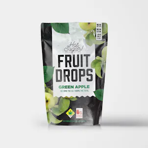 Photo of Sour Green Apple Fruit Drops 100mg 10-pack