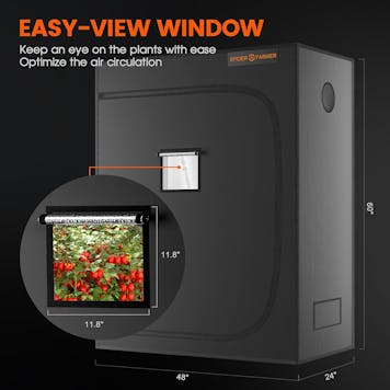 Photo of Spider Farmer® 4’x2’x5′ 120cm x 60cm x 150cm Indoor Grow Tent