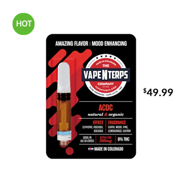 Photo of 500MG ACDC CBD VAPE CARTRIDGE