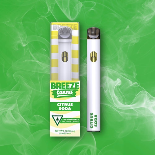 BREEZE Canna: BREEZE Canna - Citrus Soda - Classic 1g PLUS Vape Device