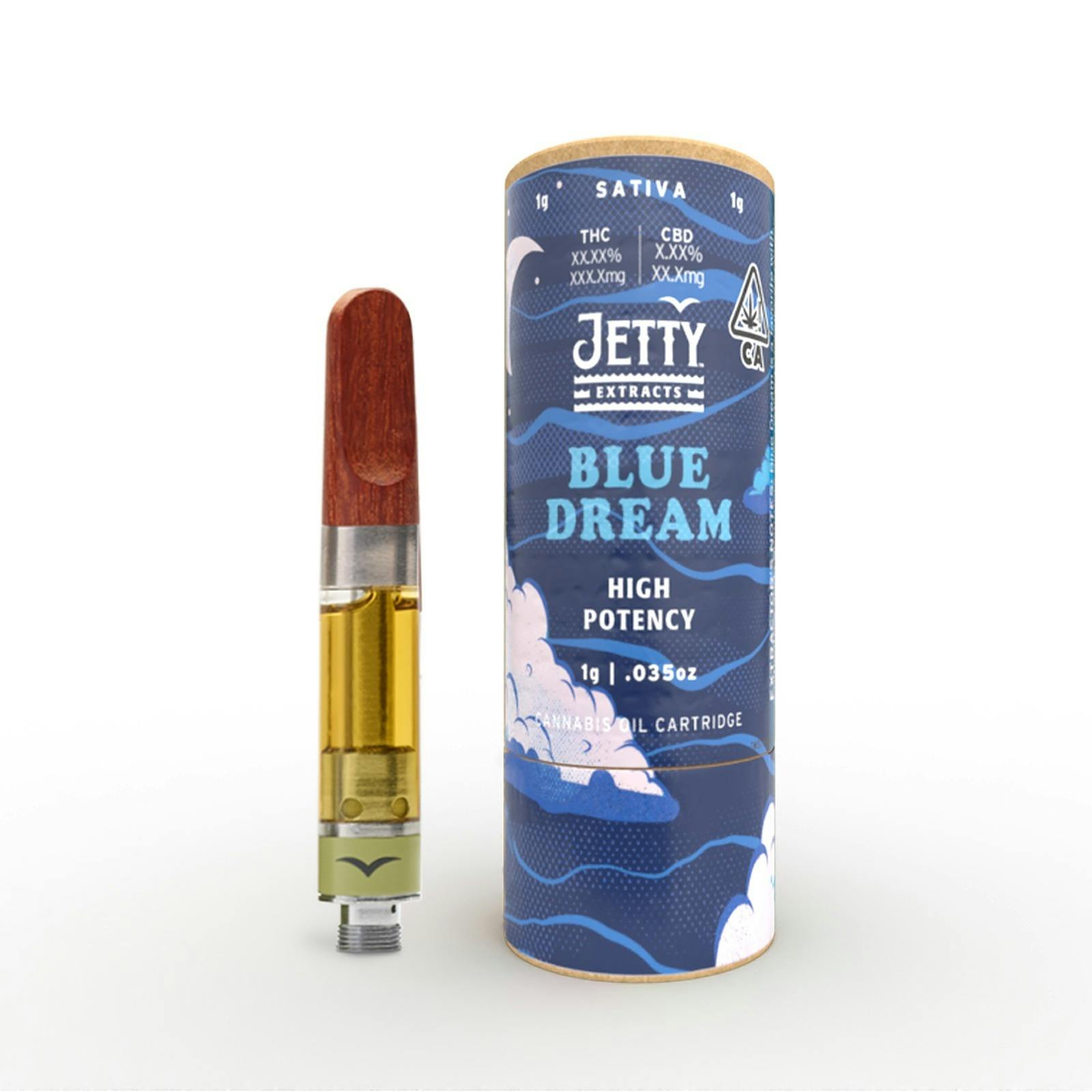Jetty Extracts Blue Dream HIGH THC Cartridge 1g Leafly