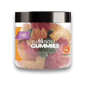 Photo of R.A. Royal Gummies: CBD Sour Gummy Bear Jar (1200 MG)