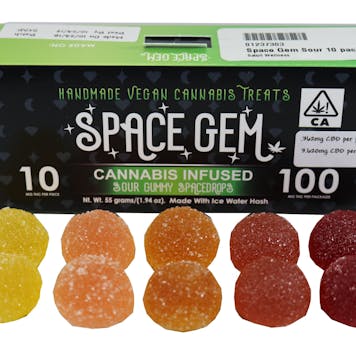 Photo of Sour SpaceDrops 100mg 10-Pack