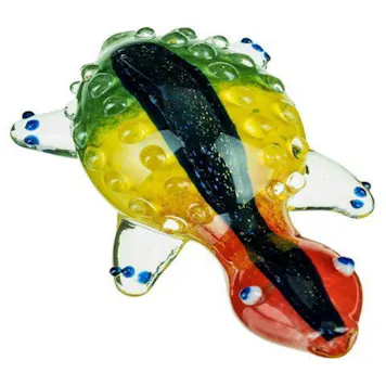 Photo of "Dichro Striped Rasta Turtle" Pipe
