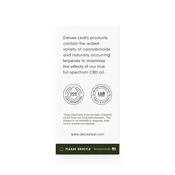 Photo of Deluxe Leaf Natural Mint Tea Full Spectrum CBD Oil 1500mg + 600mg of Additional Cannabinoids