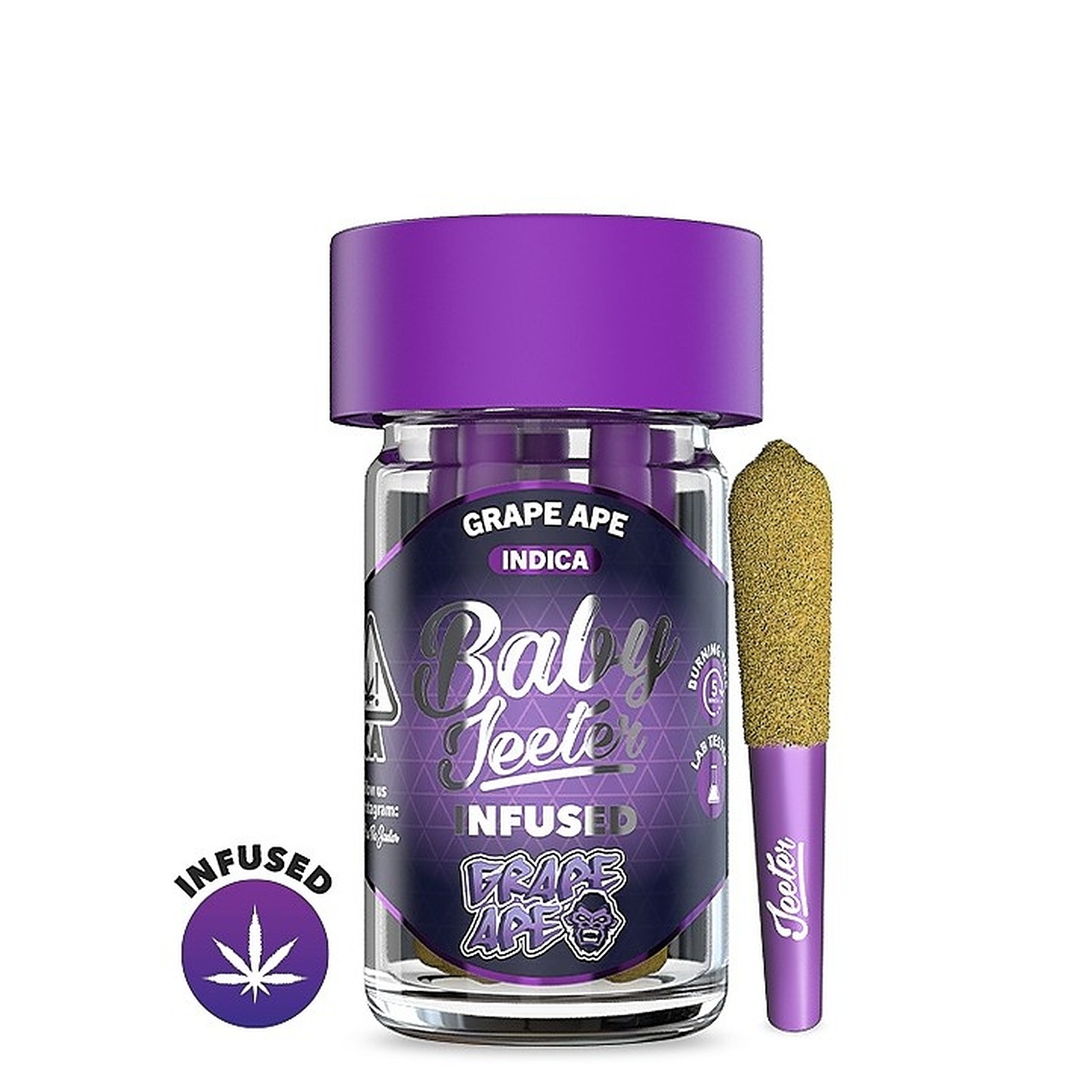 Jeeter: Grape Ape Infused Baby Jeeter 5 Pack 2.5G | Leafly