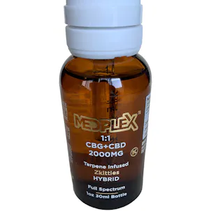 Photo of Medplex $49 SALE 1:1 CBG | Kosher CBD 2000mg Tincture Drops Hybrid Zkittles Indica