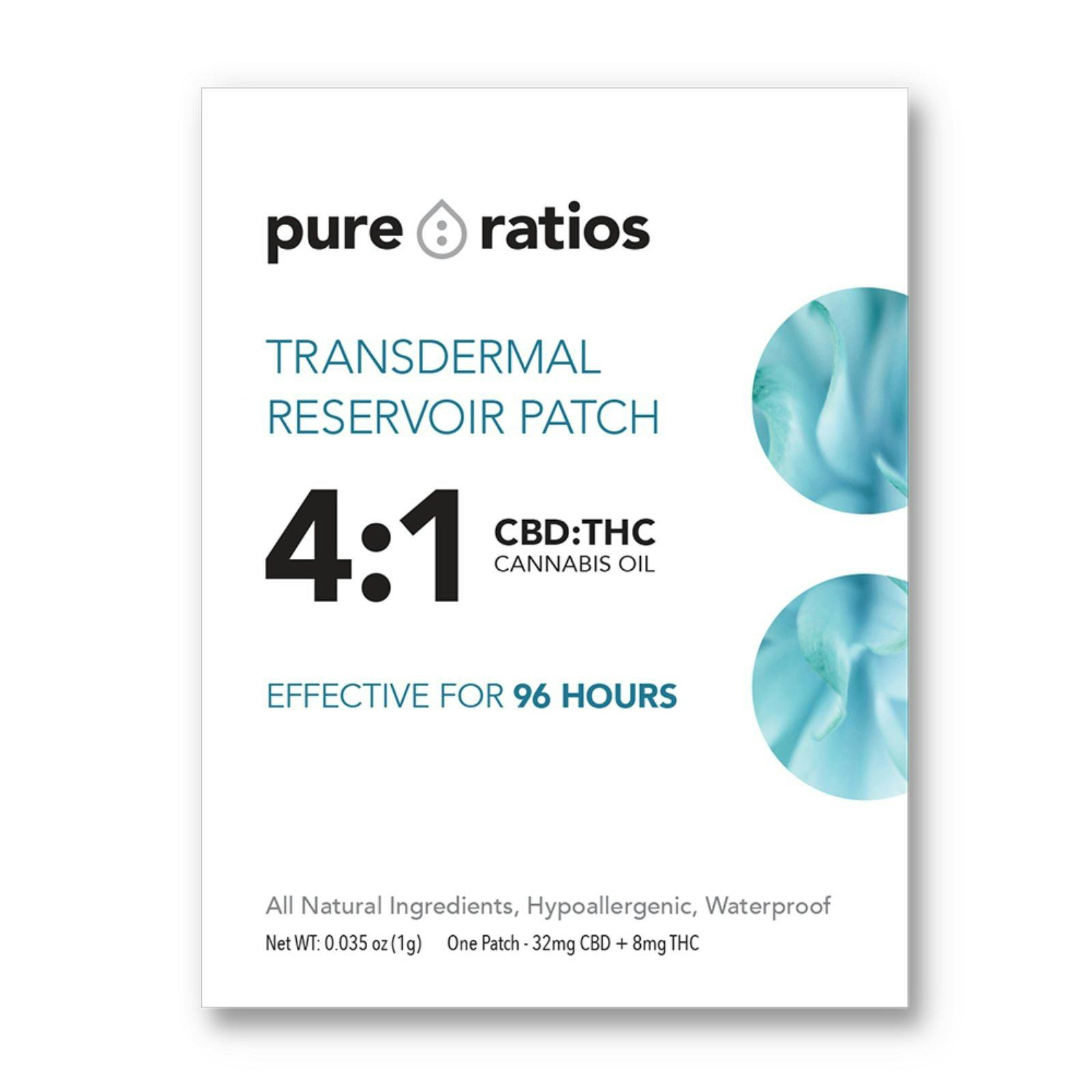 Pure Ratios 41 Transdermal Reservoir Patch 38mg Leafly
