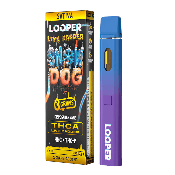 Looperverse: Live Badder 3g Disposable: Snow Dog | Leafly