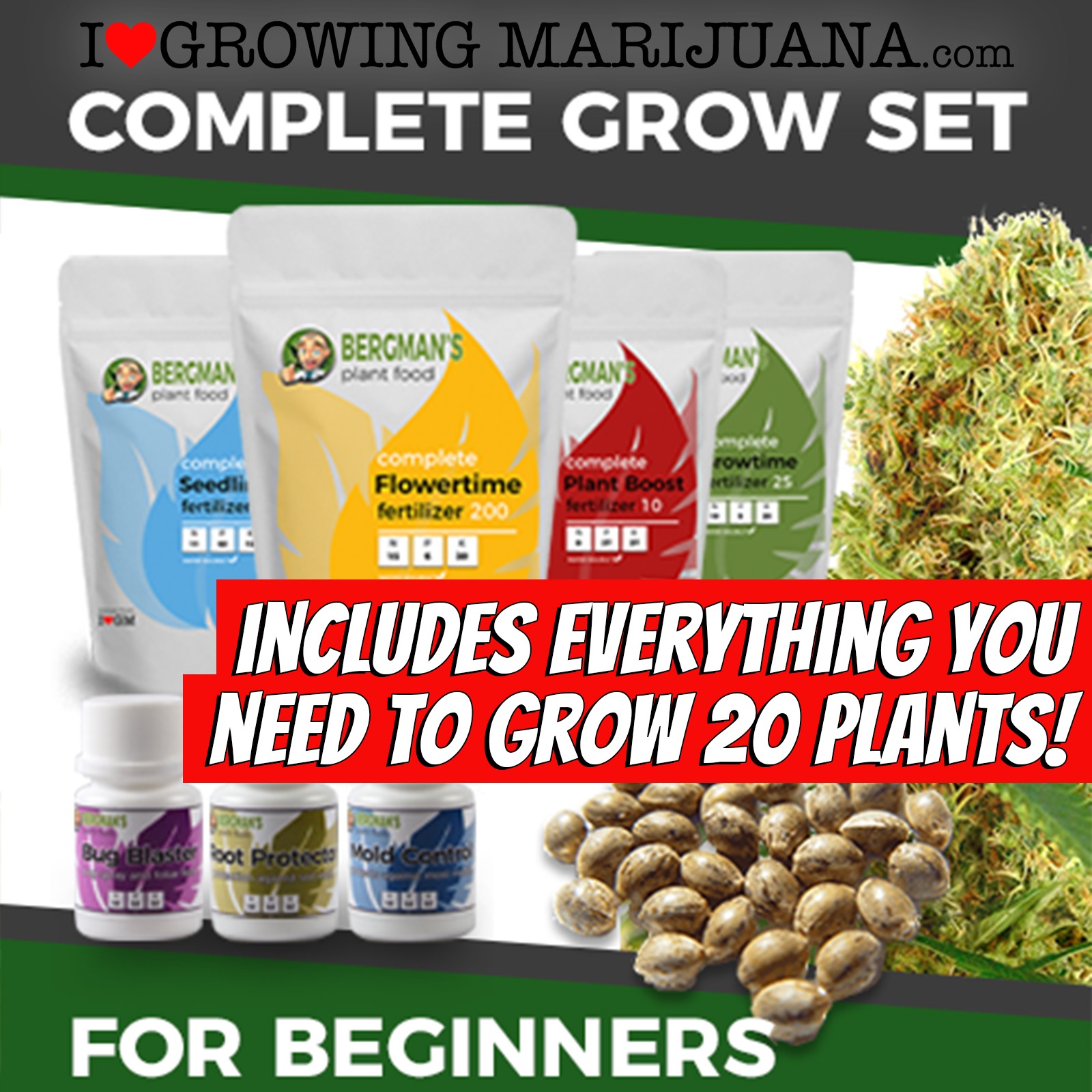 I Love Growing Marijuana: The Complete Marijuana Seed & Grow Set ...