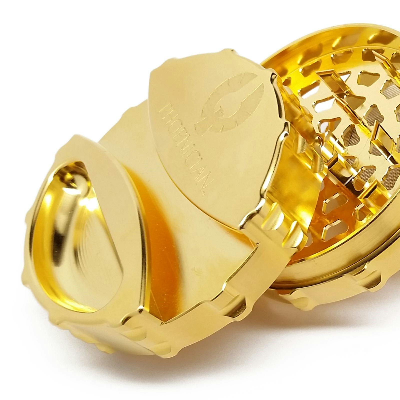 Phoenician Engineering Elite Series 24K Gold Plated Grinder Leafly