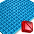 Product image for Square (Divided) Silicone Mold, 4mL, 192 Cavity, Half Sheet, Blue
