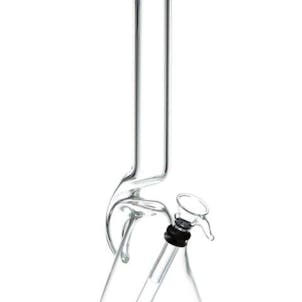 Photo of 11" Beaker with Clear Glass Hooked Horn