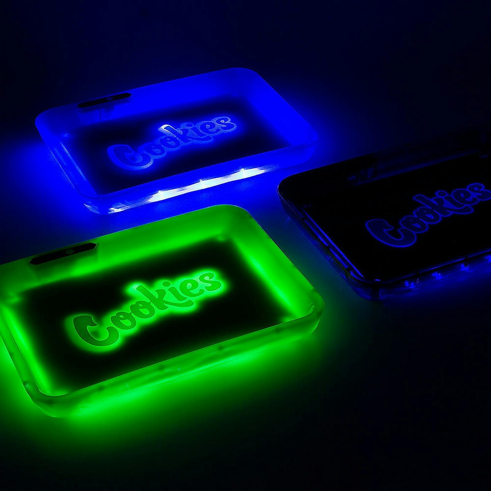 Smoking Outlet Glow Tray X Cookies Rolling Tray Leafly