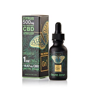 Product image for Tincture Citrus Flavor 1oz 500mg CBD