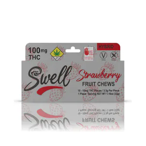 Photo of Hybrid Strawberry Fruit Chews 100mg 10-pack