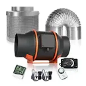 Photo of Spider Farmer® Grow Kits-6 Inch Inline Fan Air Carbon Filter 33 Feet Ducting Ventilation Combo