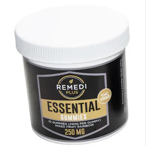 Photo of Remedi Essential Gummies THC Free - 250mg - Mixed Fruit Rainbow